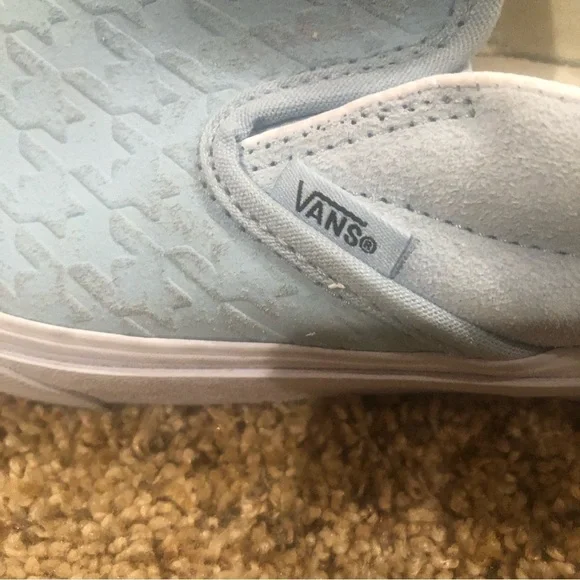 VANS Classic Slip On Casual Canvas Suede Pure Blue Shoes Women’s Size 9.0 - Picture 4 of 9